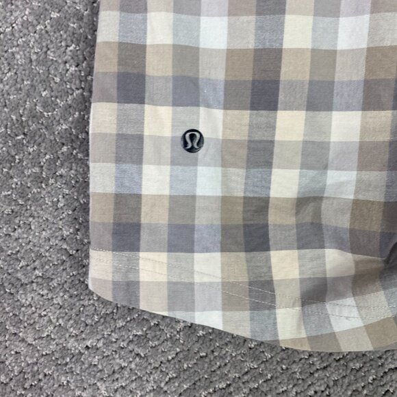 Lululemon Shorts Men's 30 Brown Plaid Kahuna 2.0 Commission ABC Golf Stretch - Picture 5 of 13